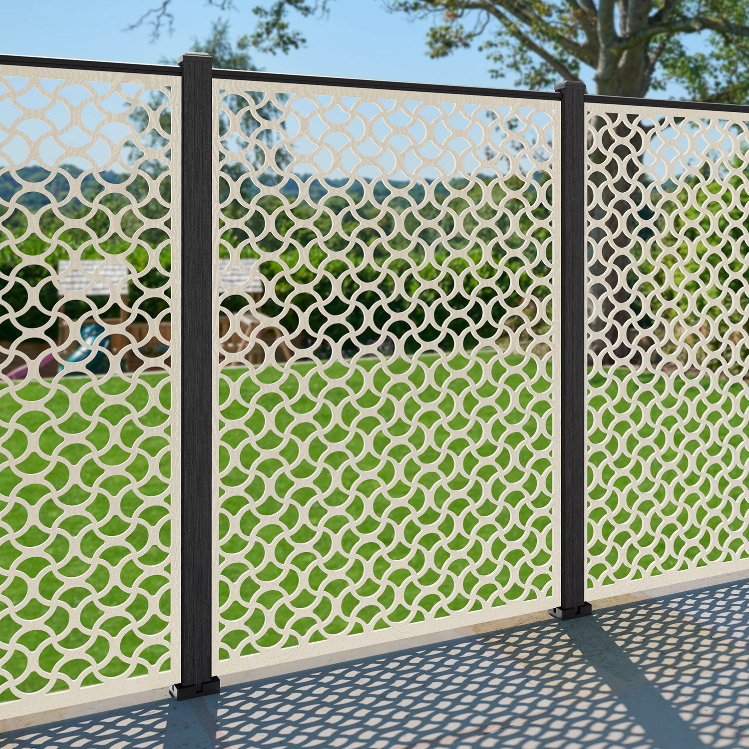 Vida Decorative Fence - 120x180cm - with our composite posts