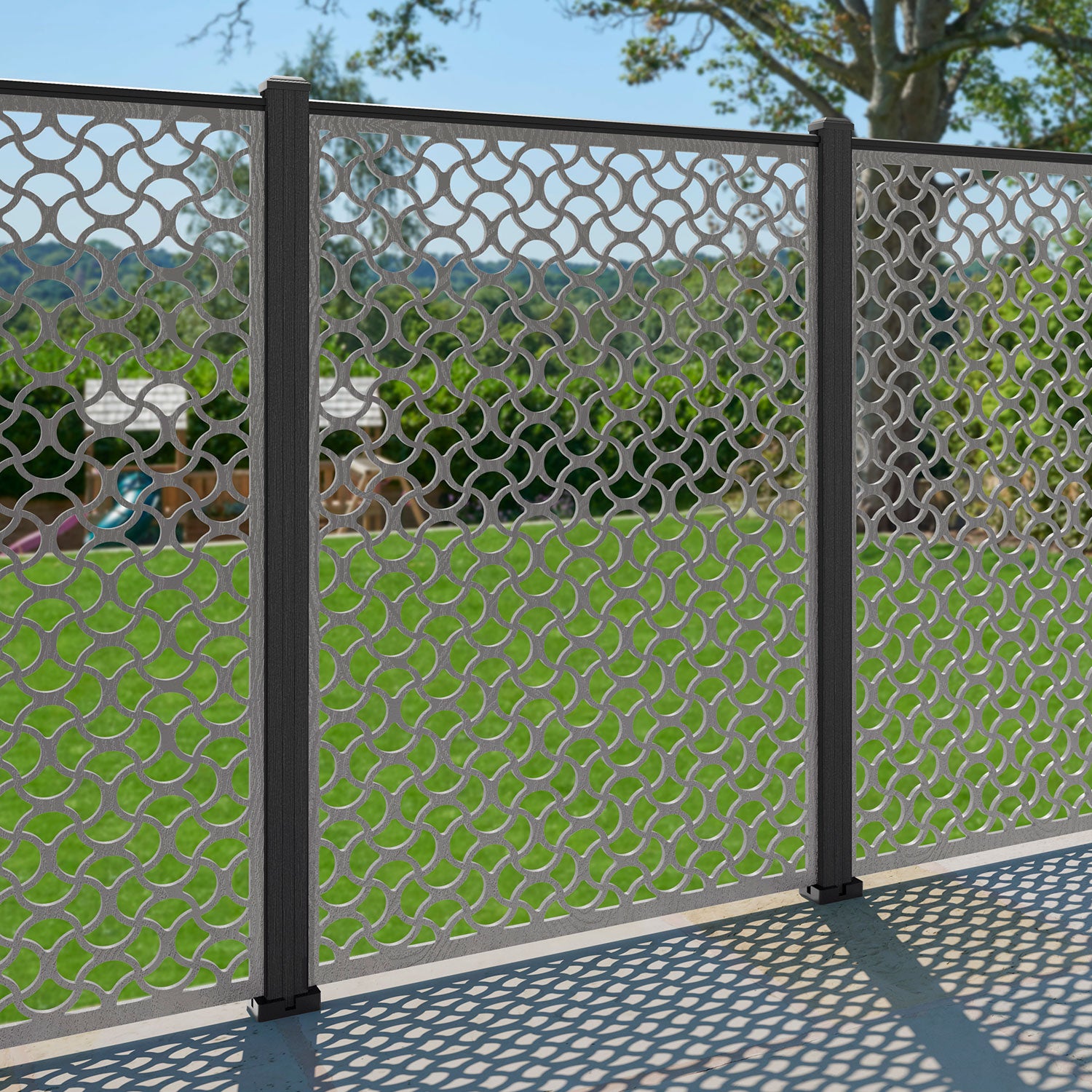 Vida Decorative Fence - 120x180cm - with our composite posts