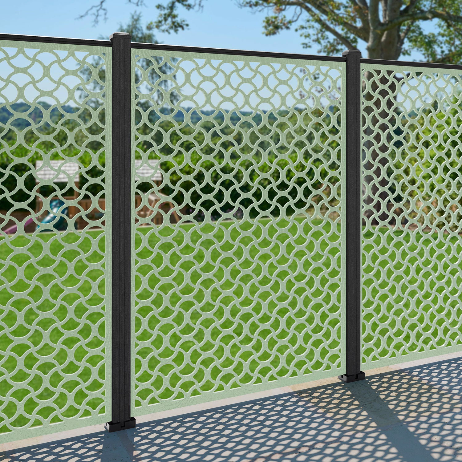 Vida Decorative Fence - 120x180cm - with our composite posts