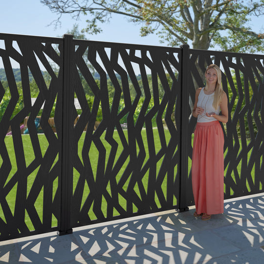 Zenith Decorative Fence - 120x180cm - with our aluminium posts