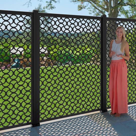 Vida Decorative Fence - 120x180cm - with our composite posts