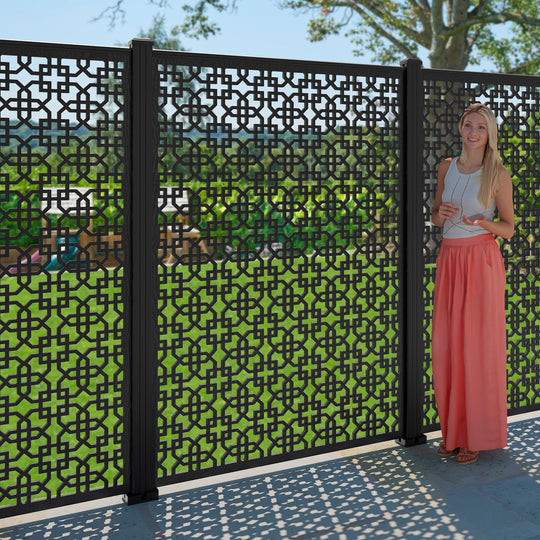 Zaria Decorative Fence - 120x180cm - with our composite posts