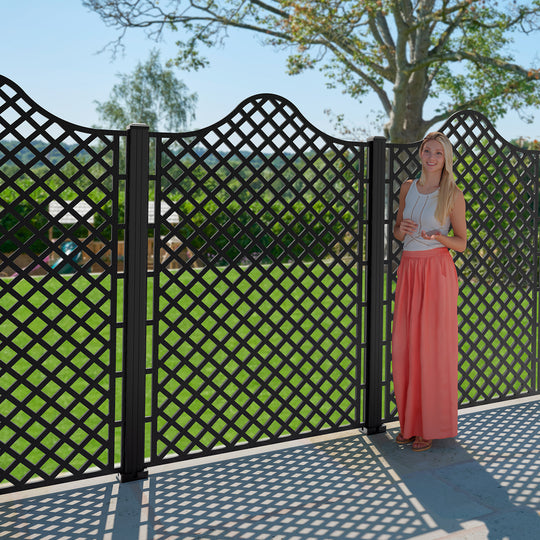 Beaumont Decorative Fence - 120x180cm - with our composite posts