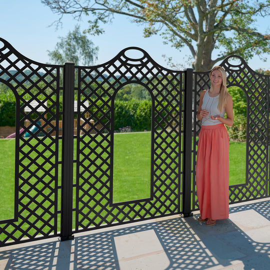 Claridge Decorative Fence - 120x180cm - with our composite posts