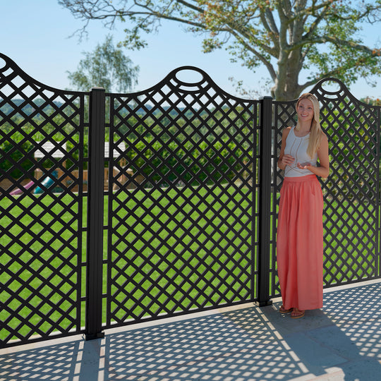 Oxford Decorative Fence - 120x180cm - with our composite posts