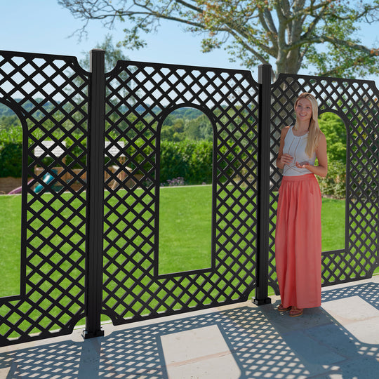 Tetbury Decorative Fence - 120x180cm - with our composite posts