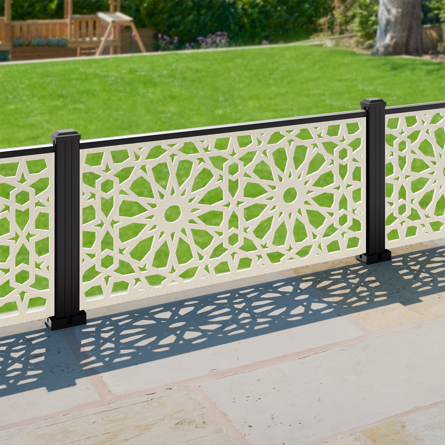 Amina Decorative Fence - 120x60cm - with our composite posts