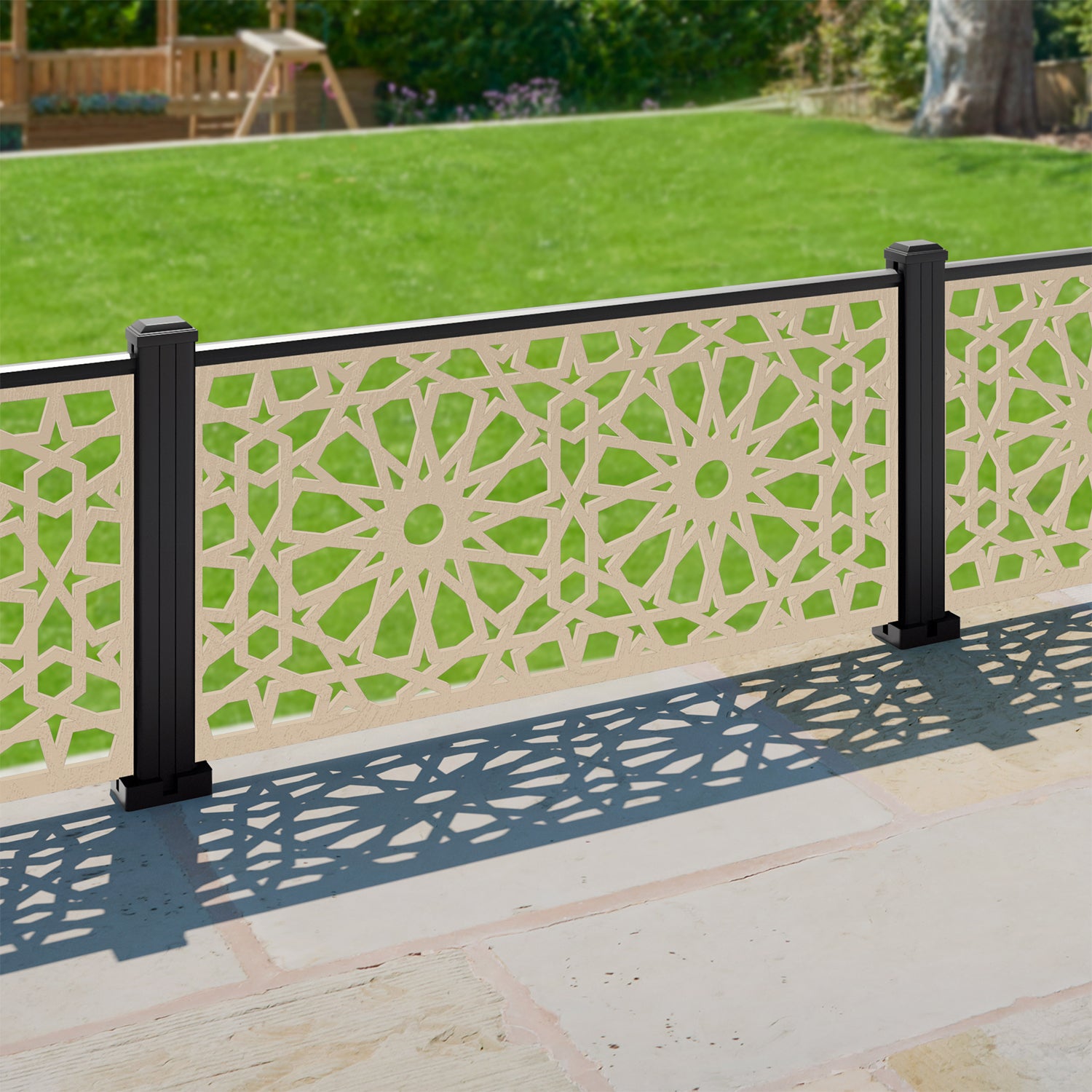 Amina Decorative Fence - 120x60cm - with our composite posts