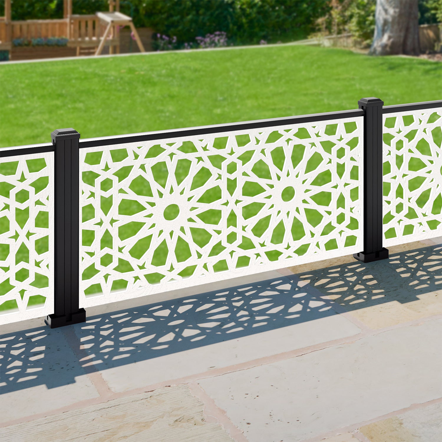 Amina Decorative Fence - 120x60cm - with our composite posts