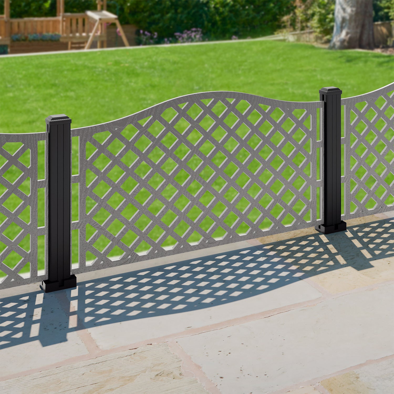 Beaumont Decorative Fence - 120x60cm - with our composite posts