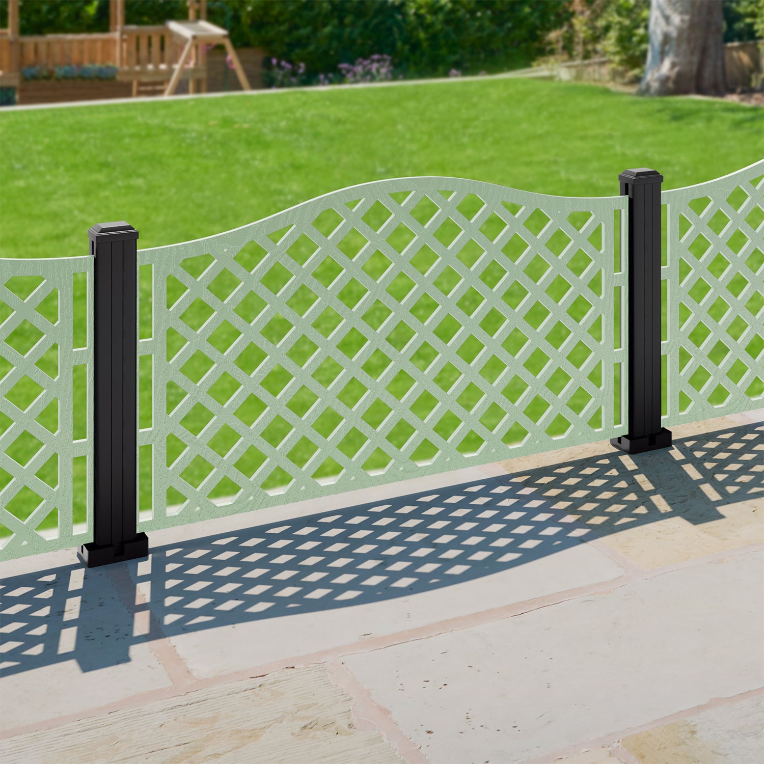 Beaumont Decorative Fence - 120x60cm - with our composite posts