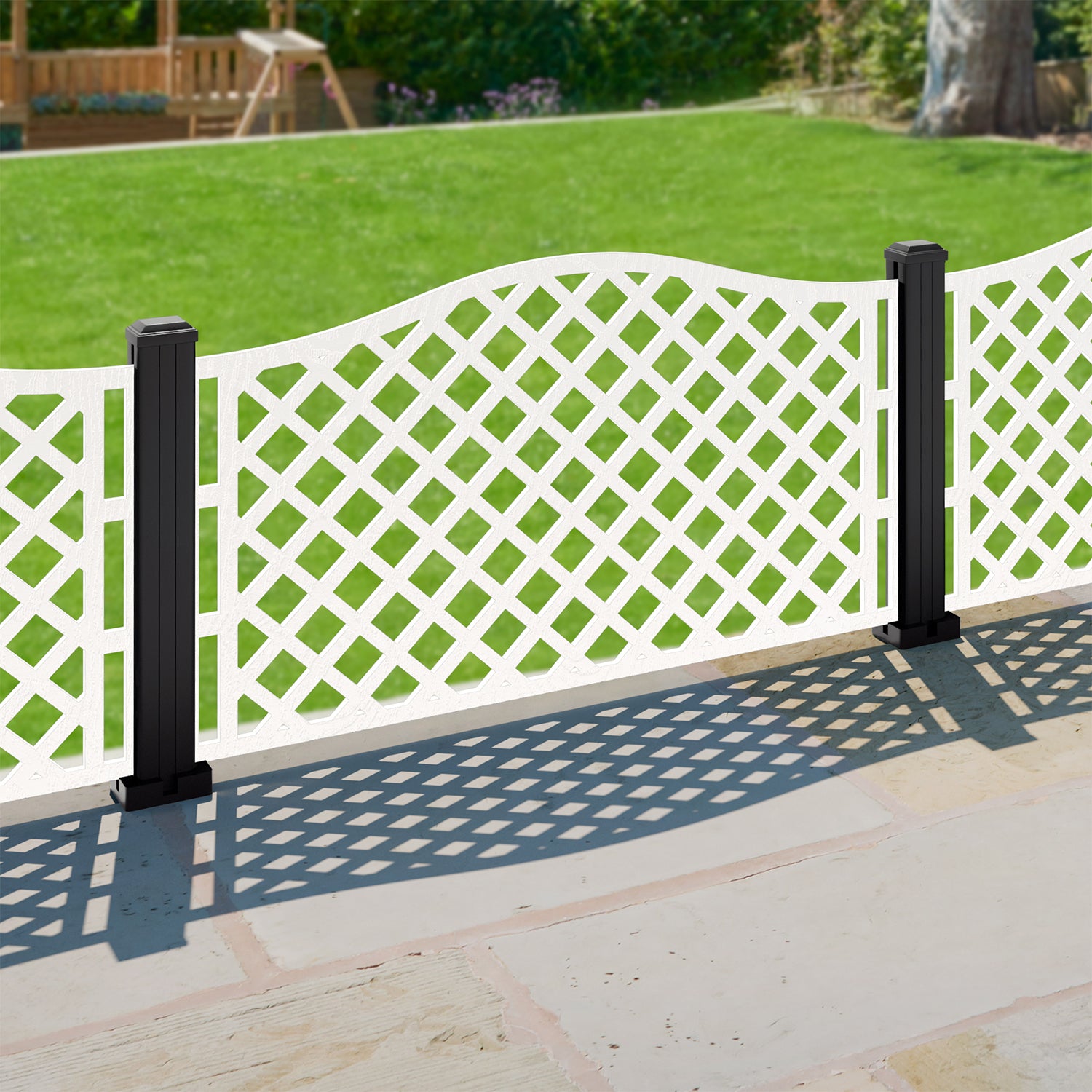 Beaumont Decorative Fence - 120x60cm - with our aluminium posts