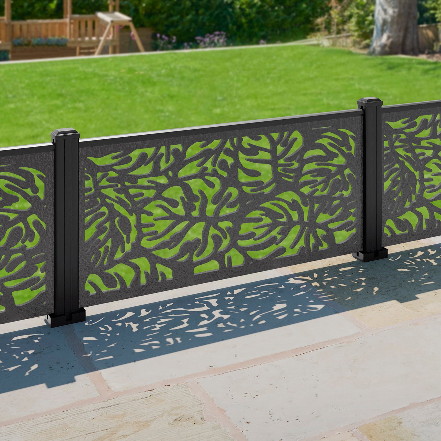 Botanic Decorative Fence - 120x60cm - with our aluminium posts