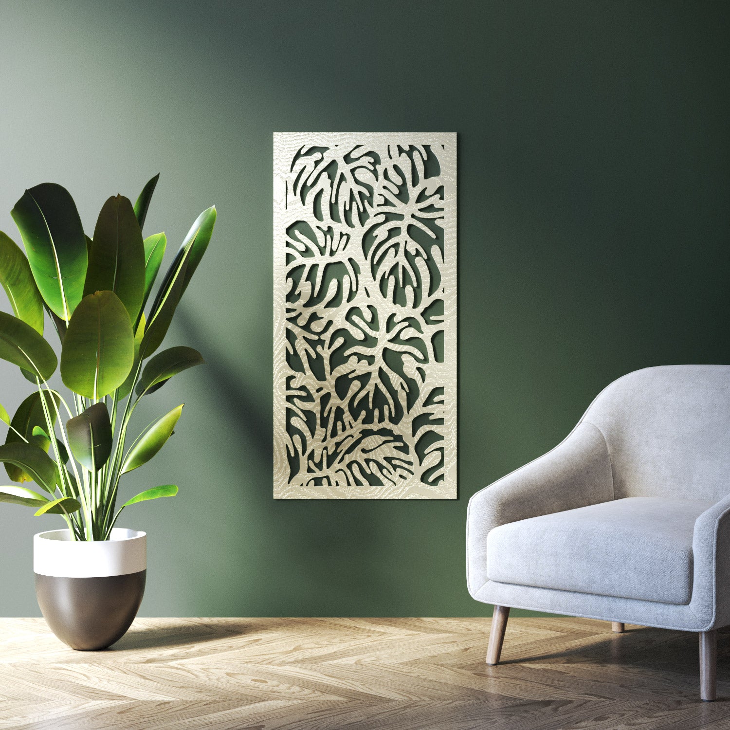 Botanic indoor decorative panel