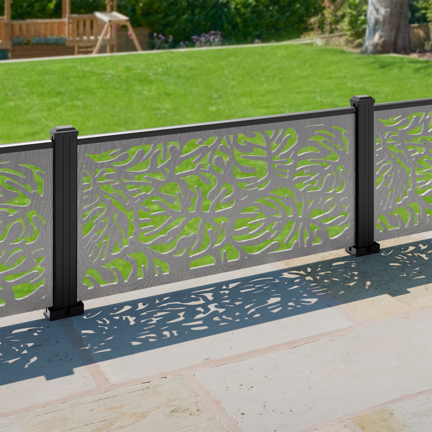 Botanic Decorative Fence - 120x60cm - with our aluminium posts