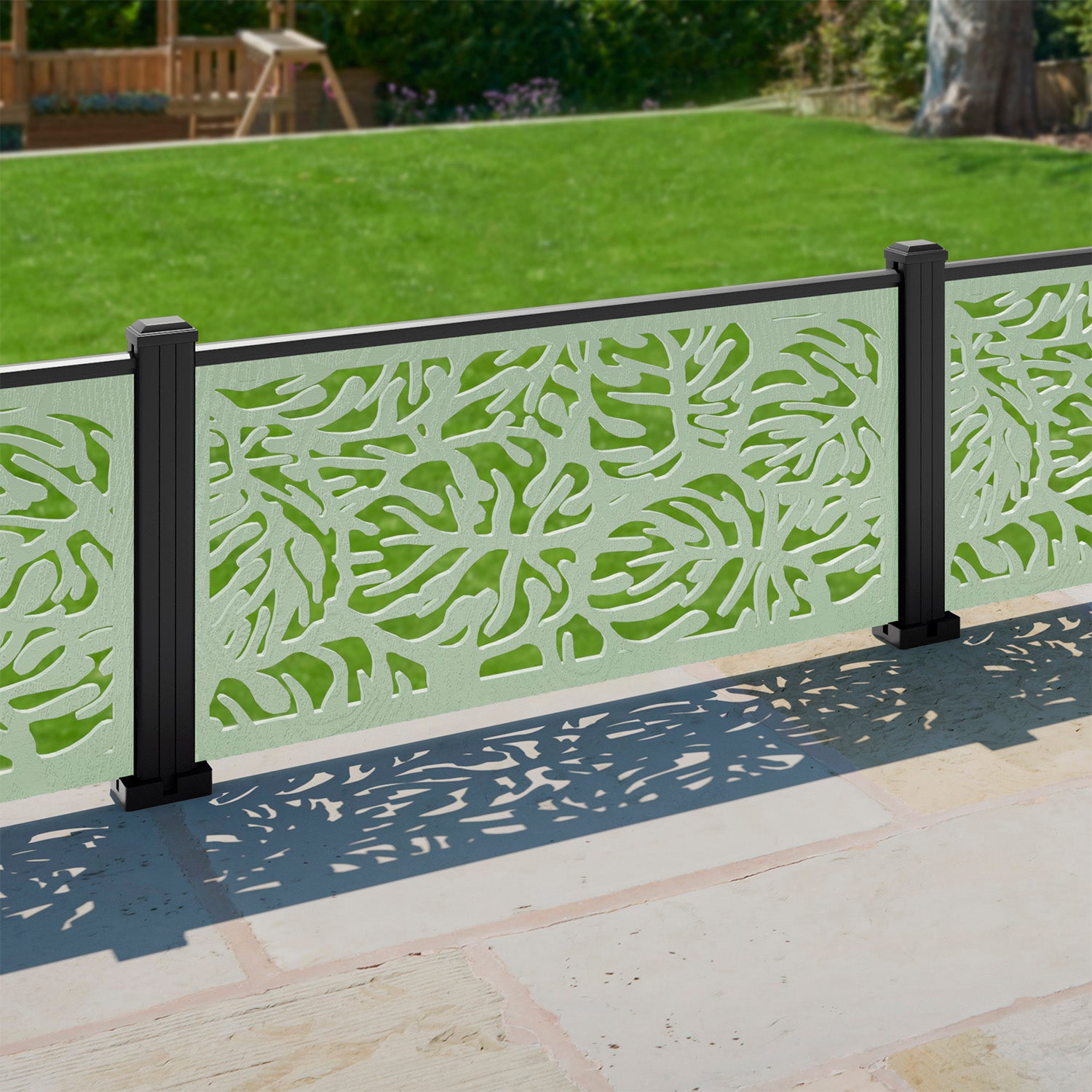 Botanic Decorative Fence - 120x60cm - with our aluminium posts