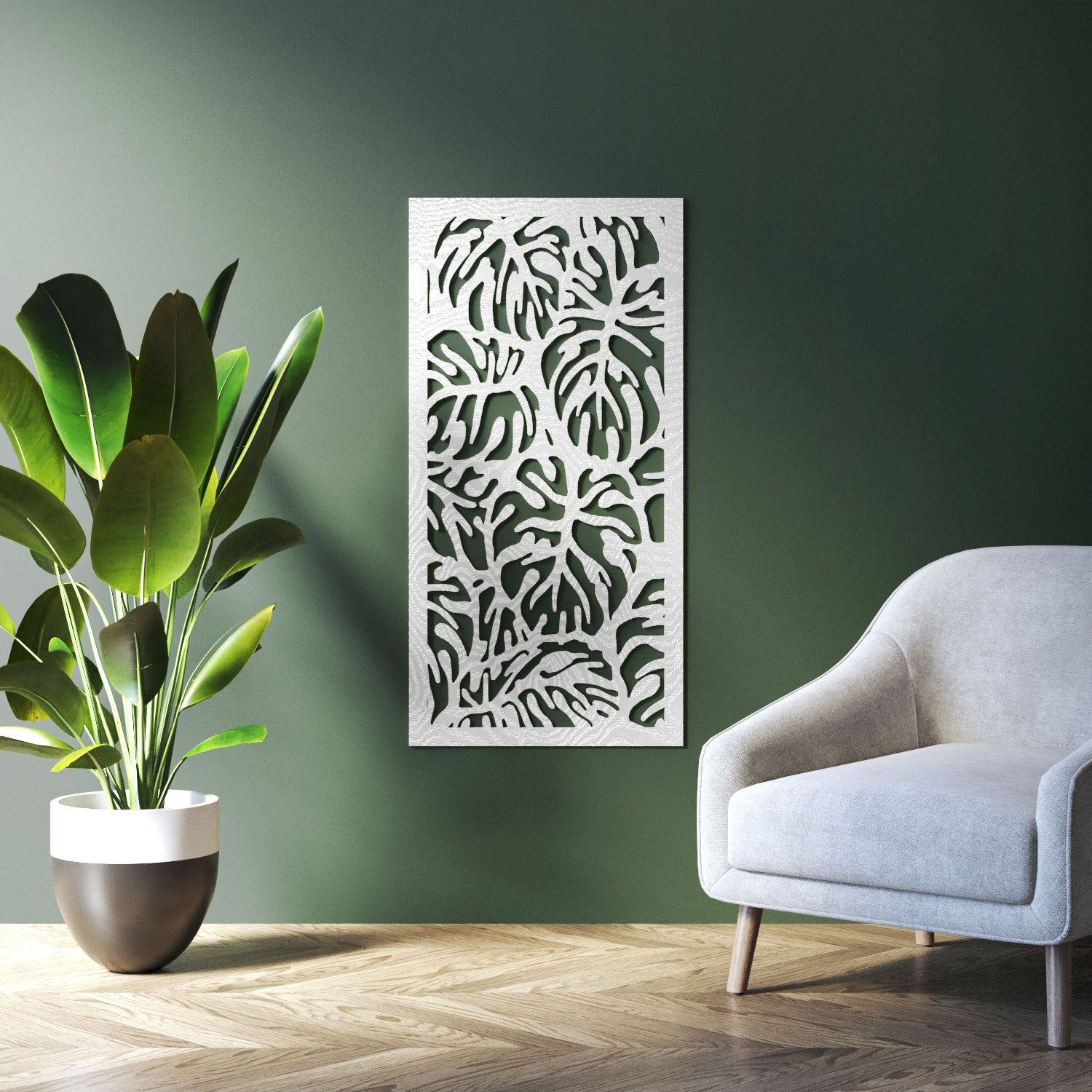 Botanic indoor decorative panel