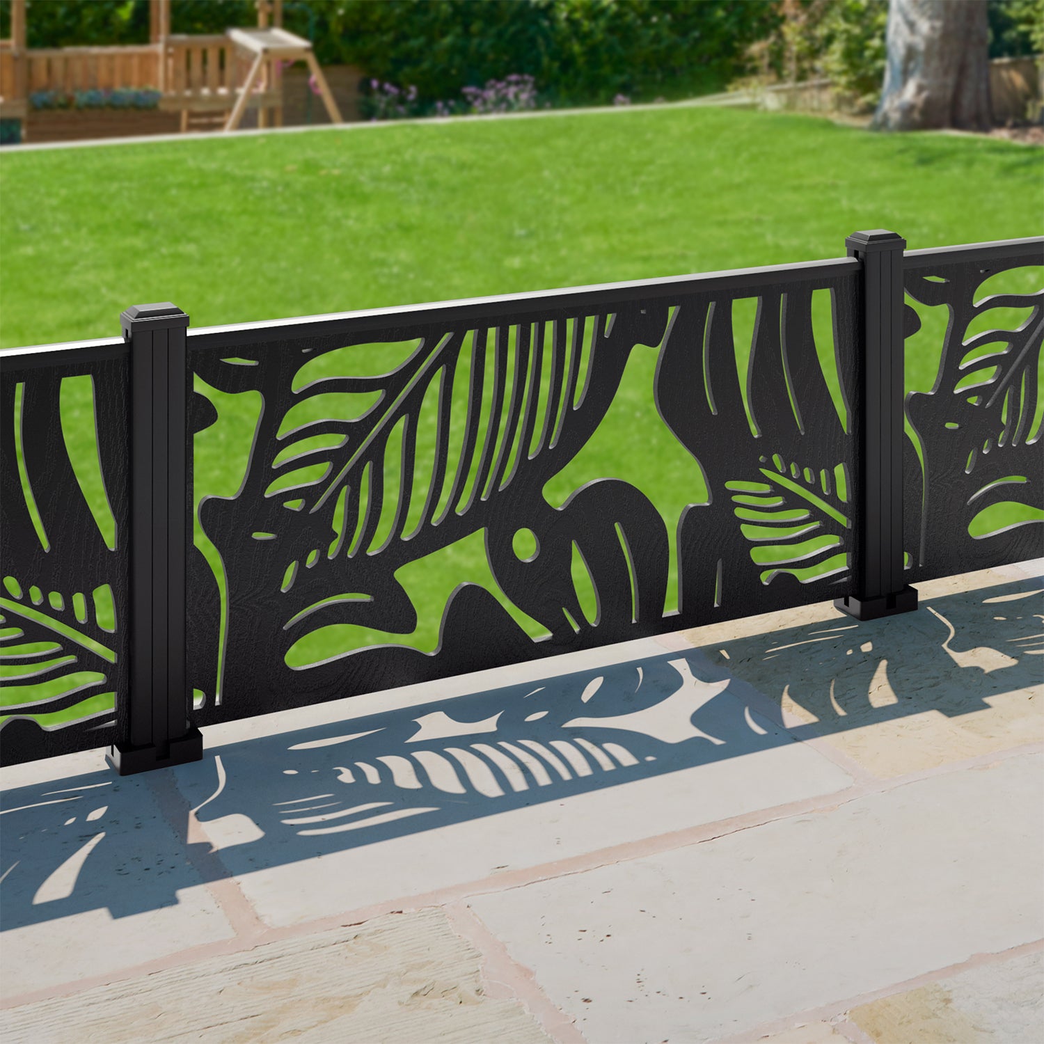 Fauna Decorative Fence - 120x60cm - with our composite posts