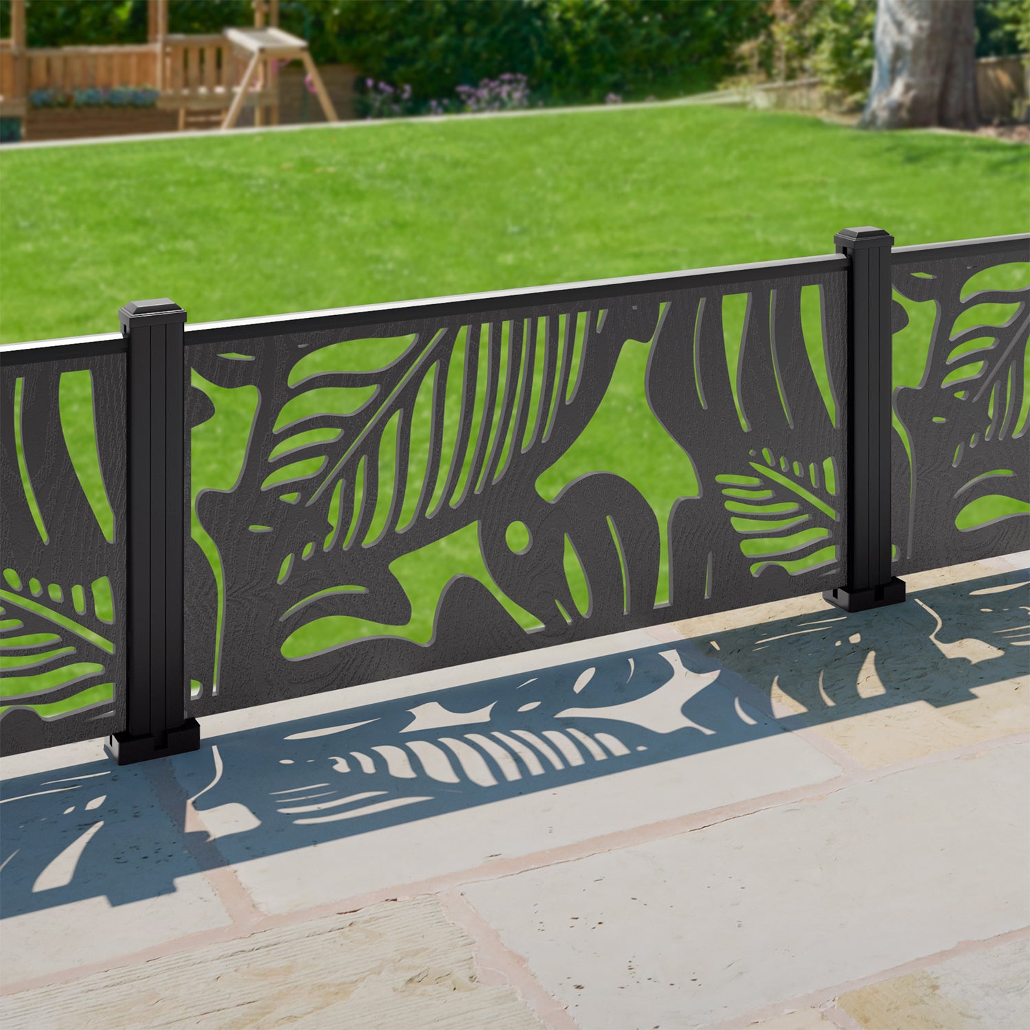 Fauna Decorative Fence - 120x60cm - with our aluminium posts