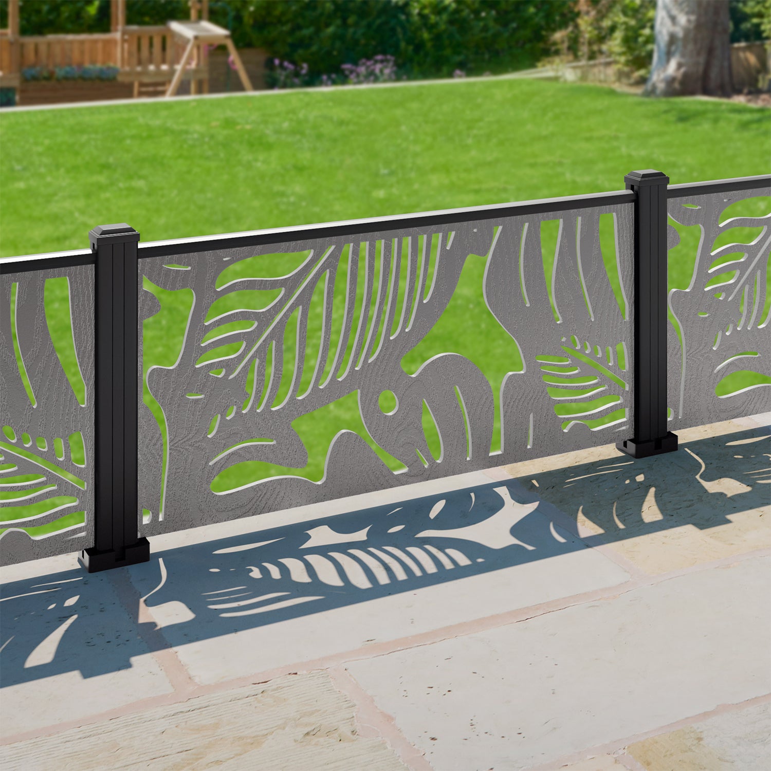 Fauna Decorative Fence - 120x60cm - with our composite posts