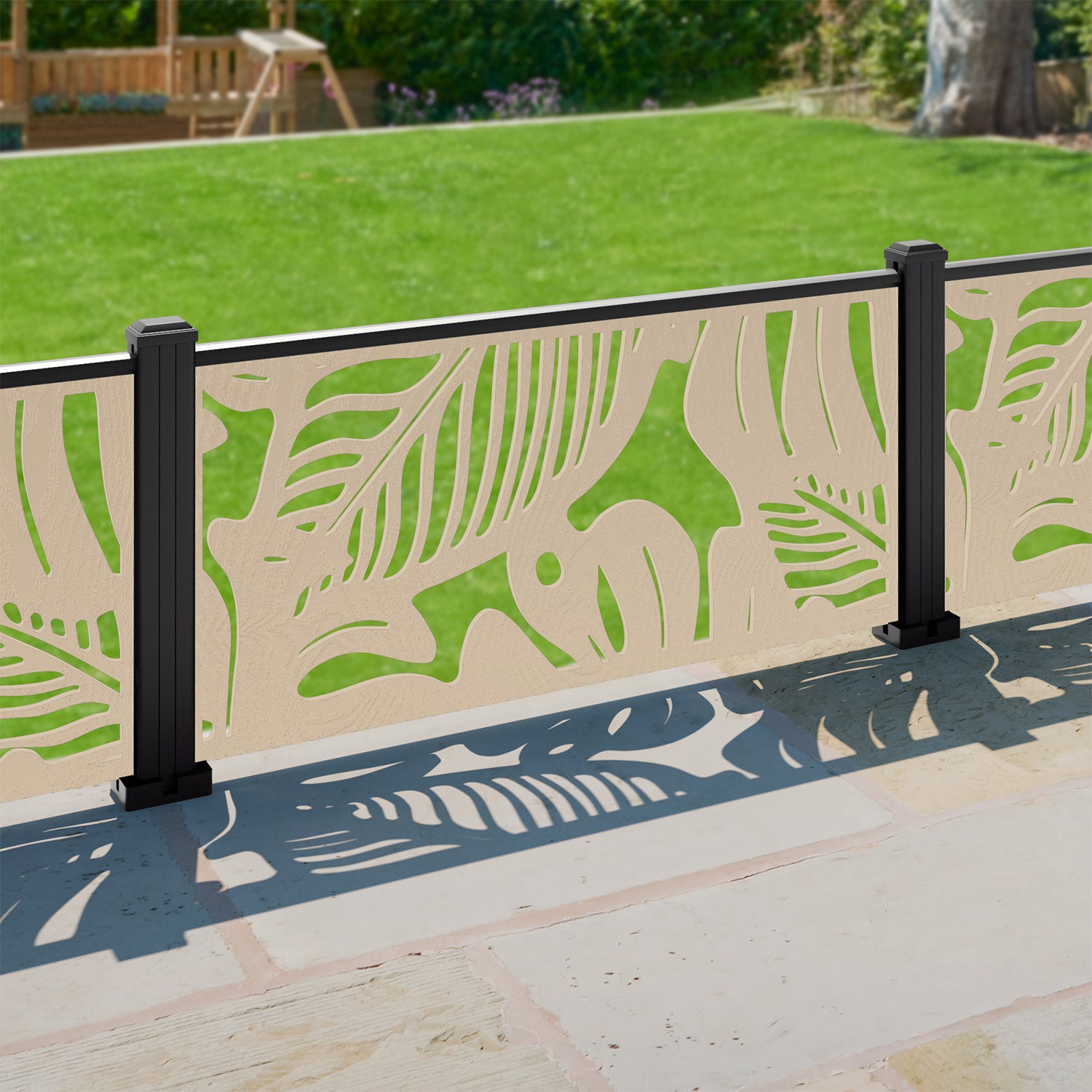 Fauna Decorative Fence - 120x60cm - with our composite posts