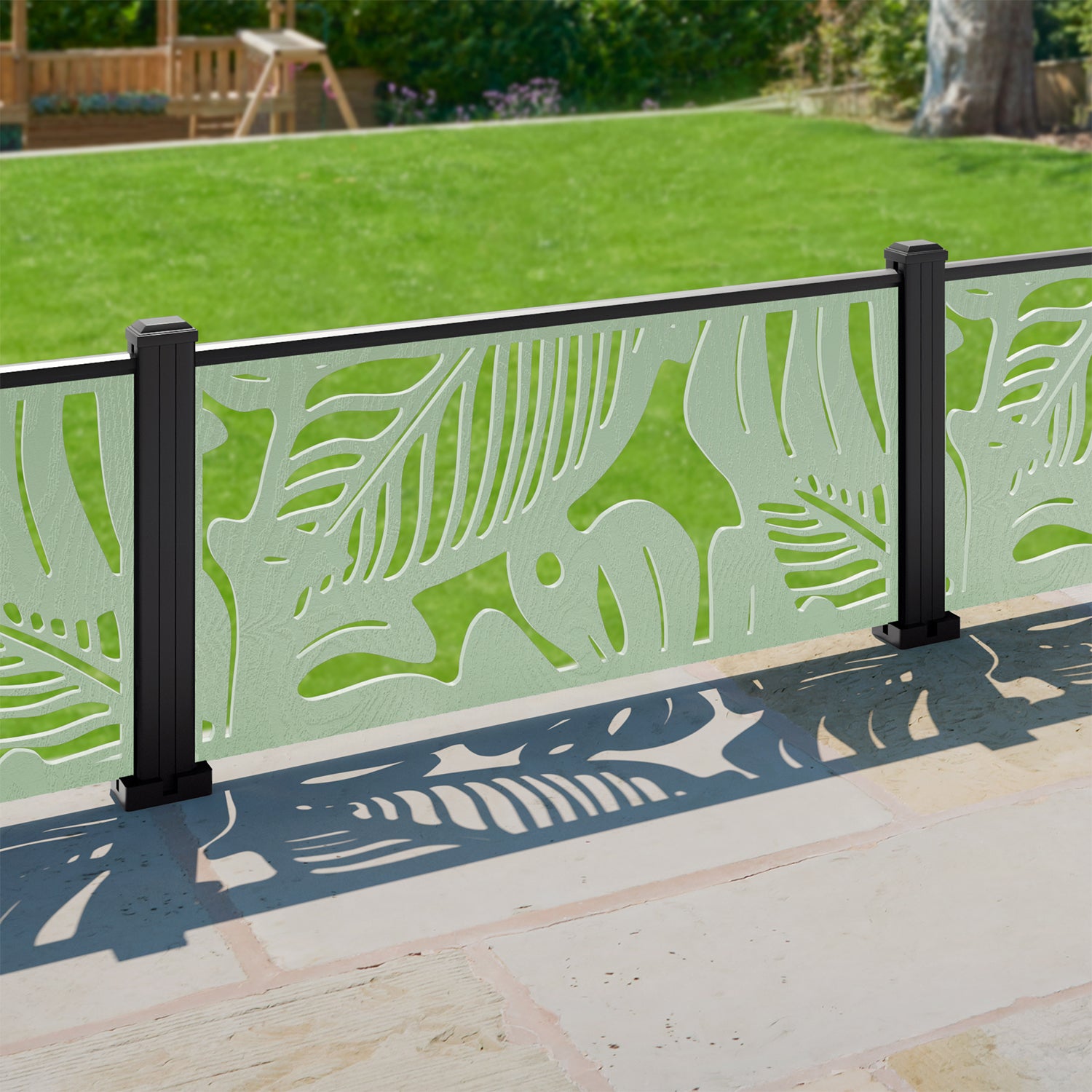 Fauna Decorative Fence - 120x60cm - with our composite posts