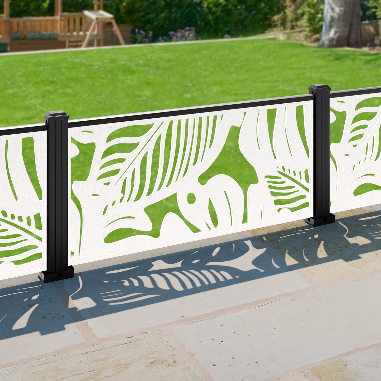 Fauna Decorative Fence - 120x60cm - with our composite posts