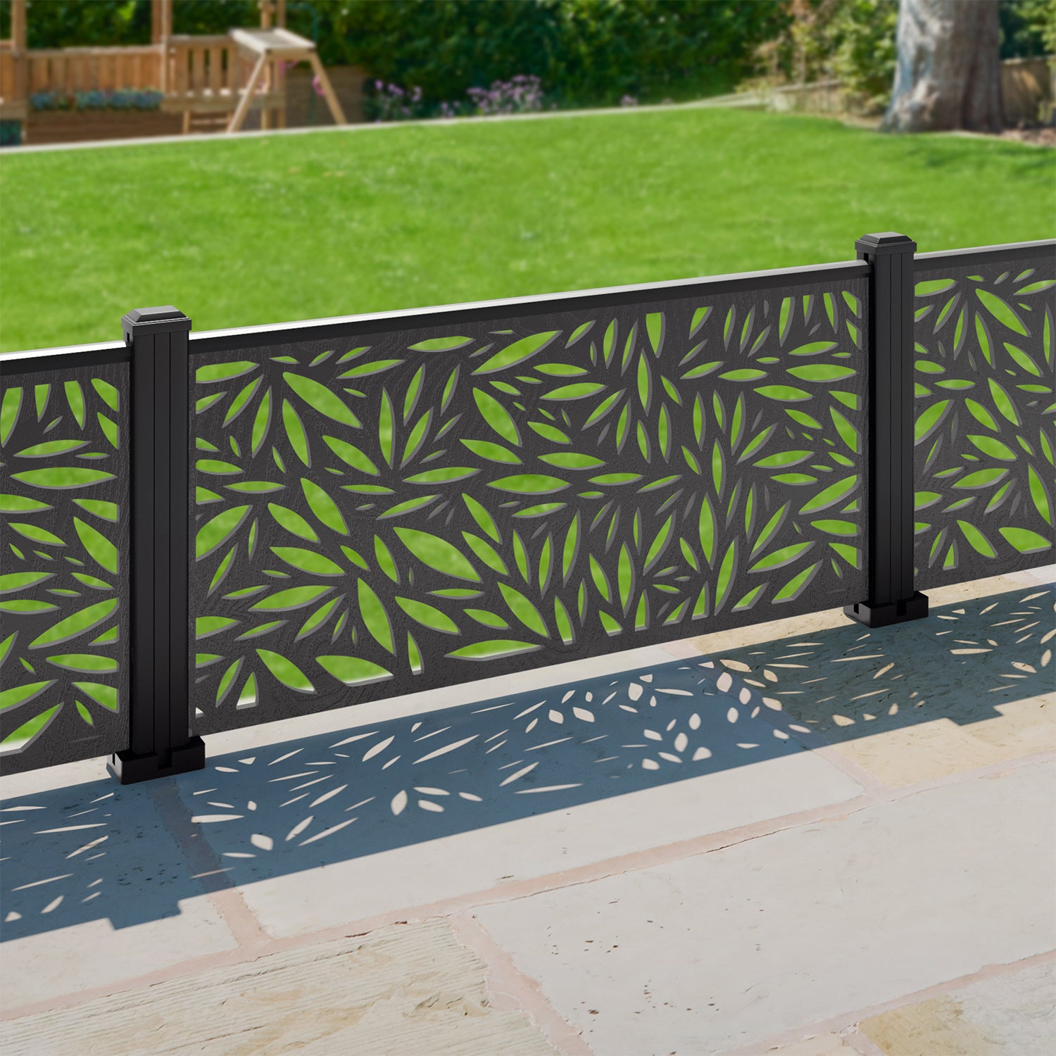 Foliage Decorative Fence - 120x60cm - with our composite posts