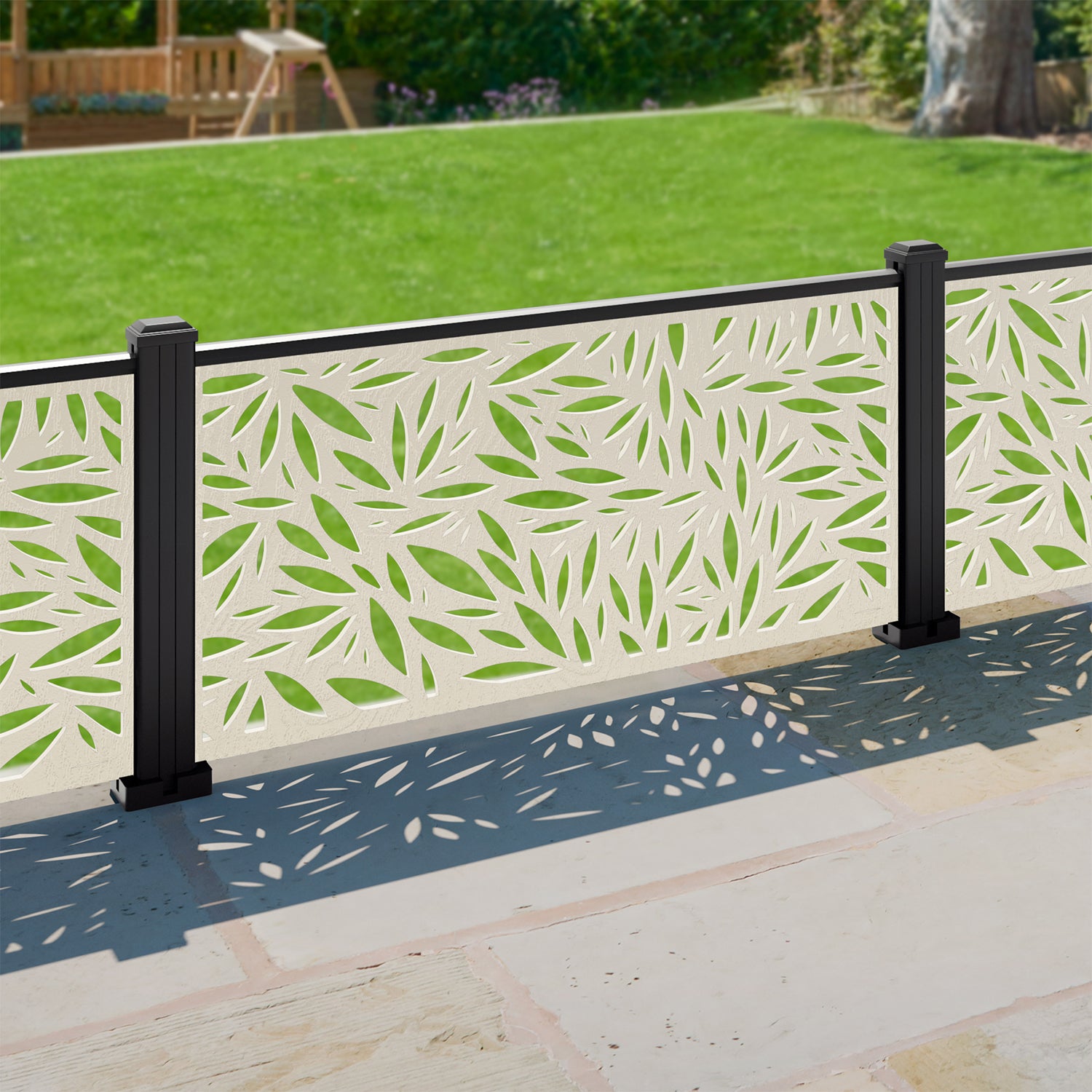 Foliage Decorative Fence - 120x60cm - with our composite posts