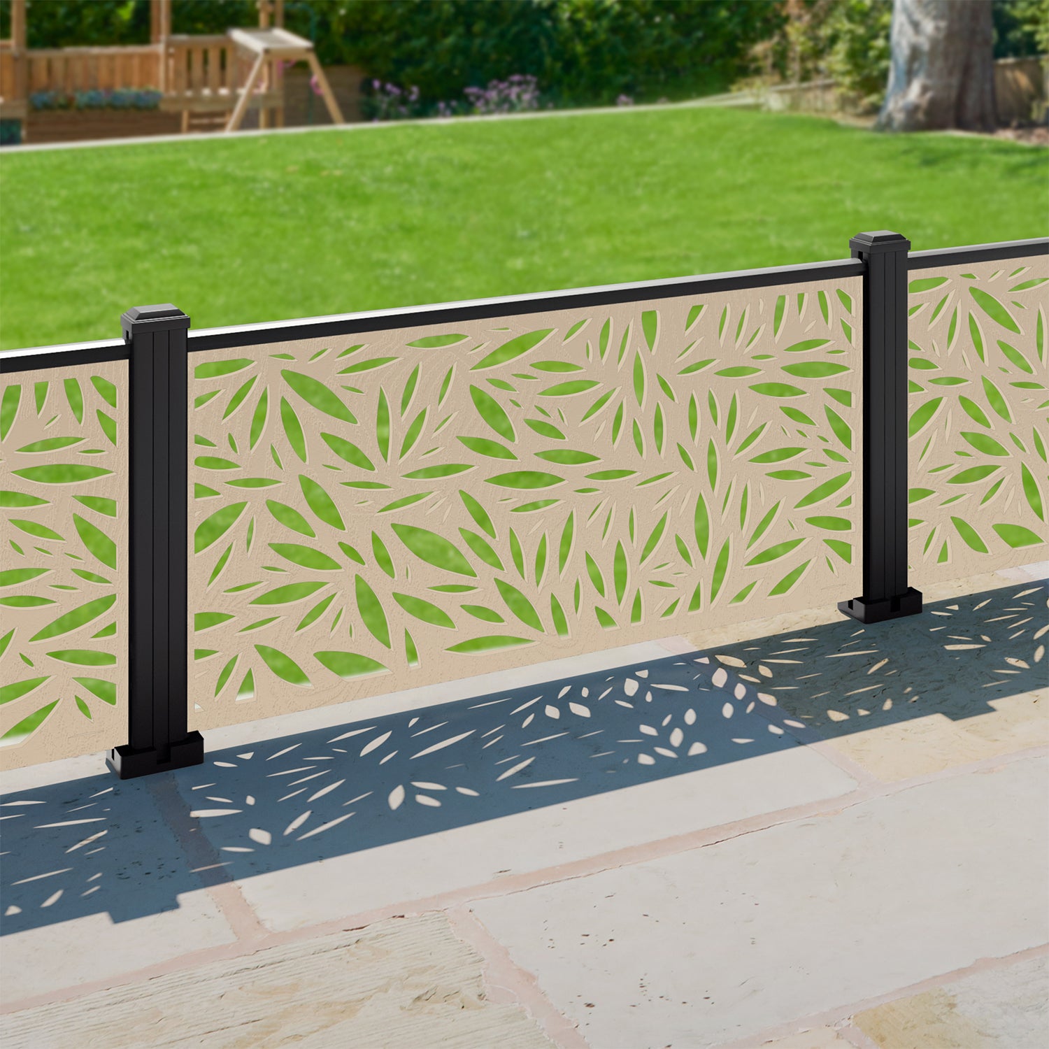 Foliage Decorative Fence - 120x60cm - with our composite posts