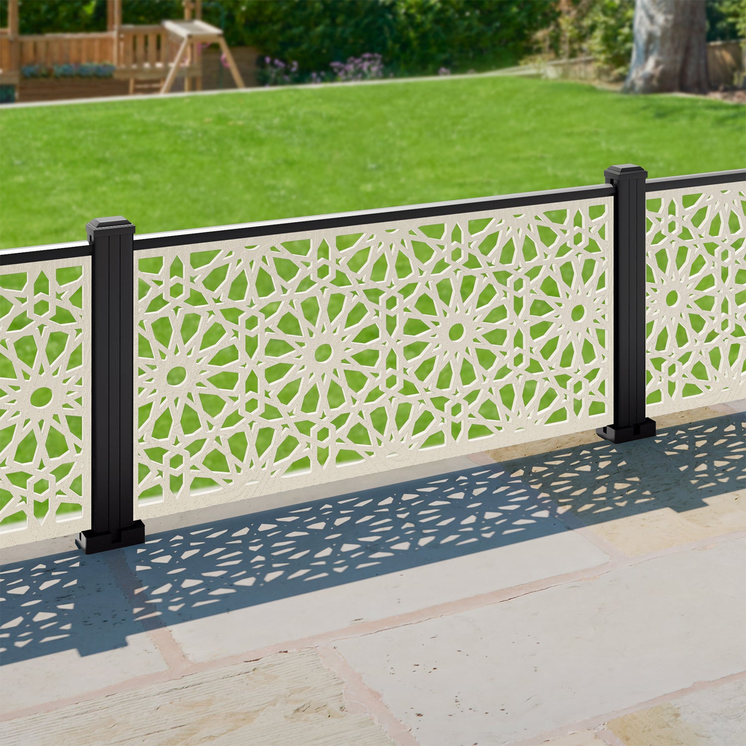 Hambra Decorative Fence - 120x60cm - with our composite posts