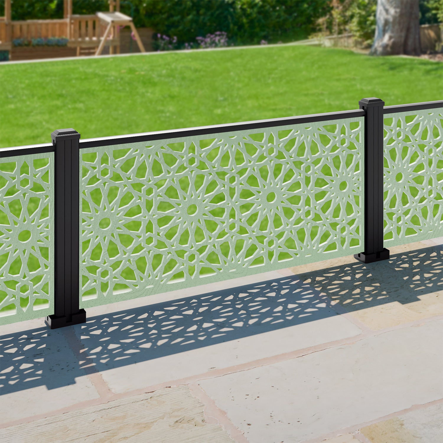Hambra Decorative Fence - 120x60cm - with our composite posts