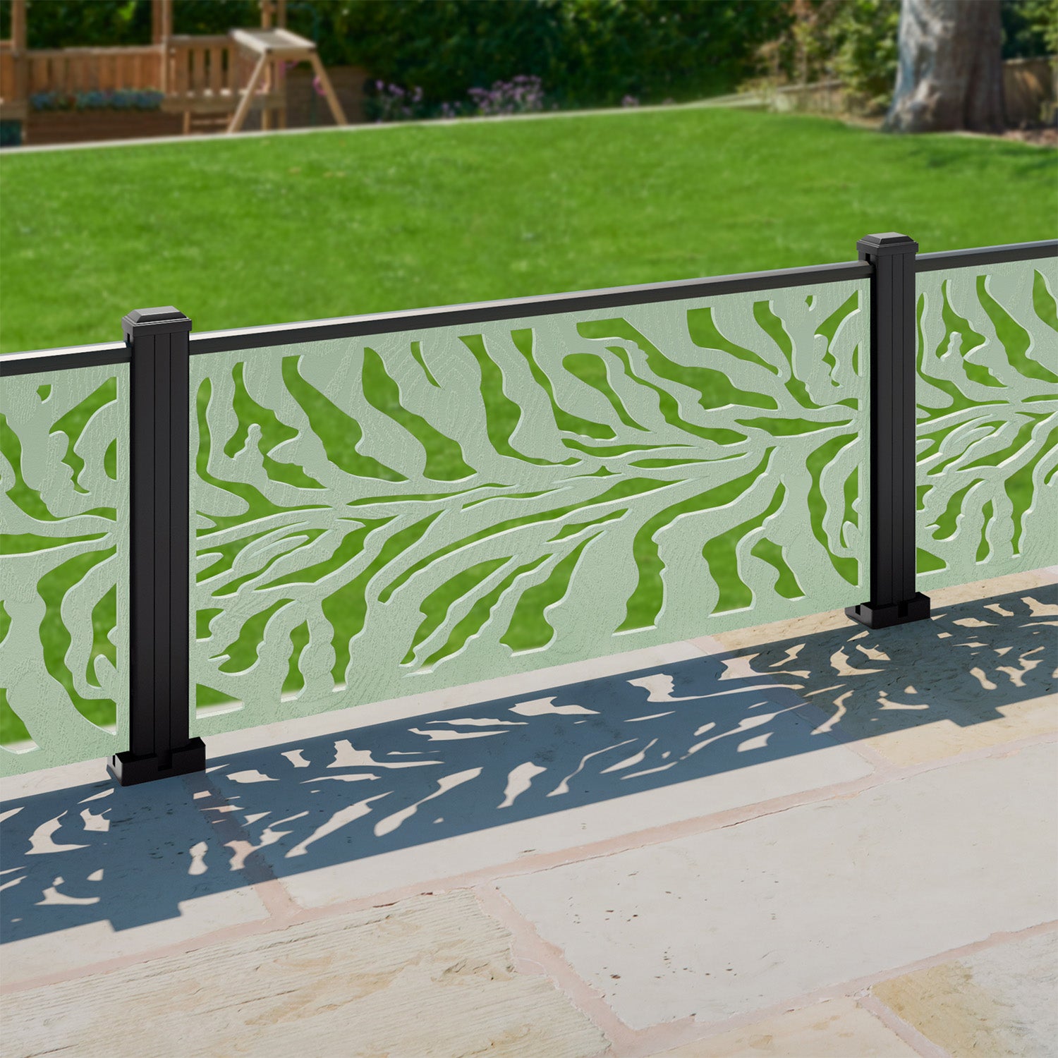 Malawi Decorative Fence - 120x60cm - with our aluminium posts
