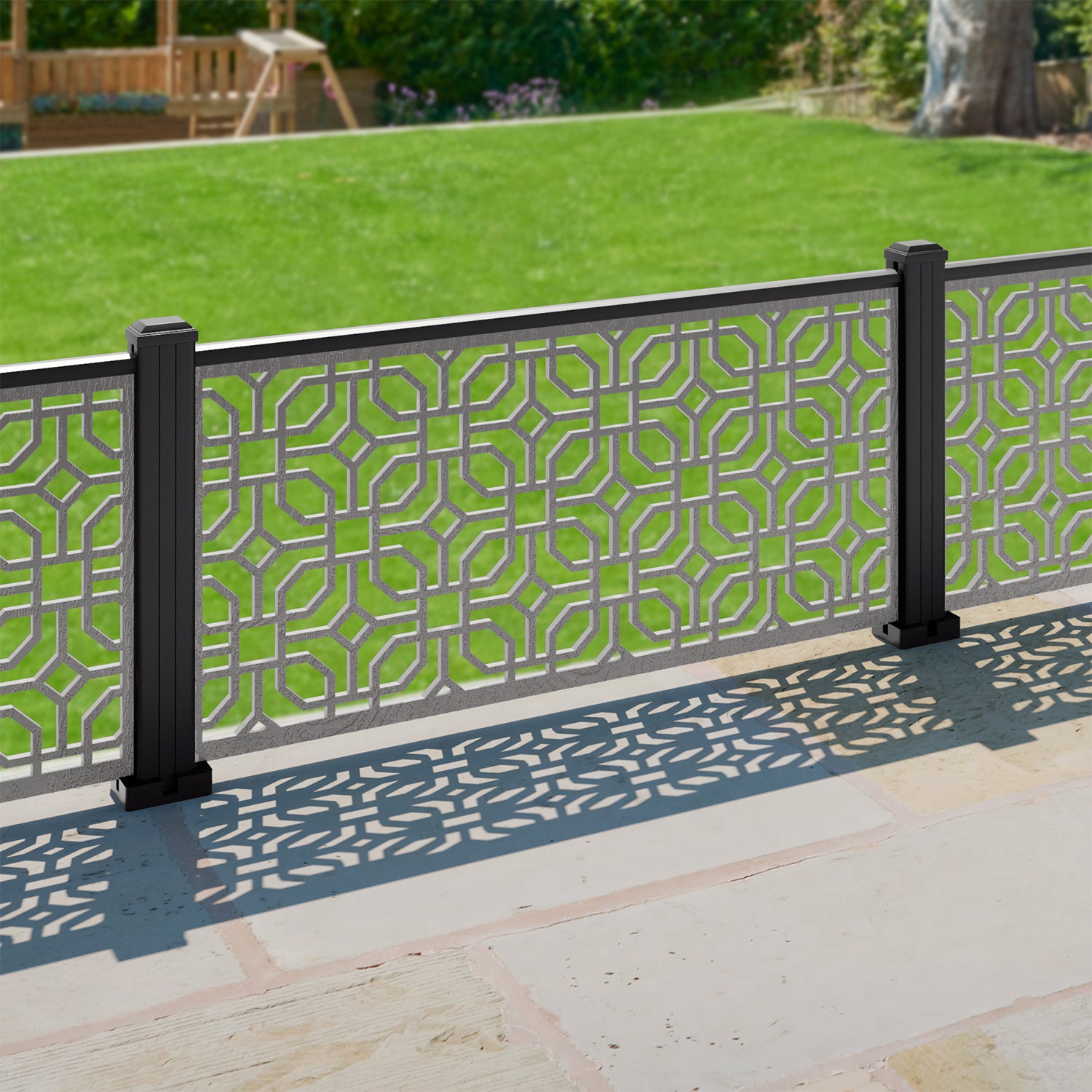 Micro Decorative Fence - 120x60cm - with our composite posts