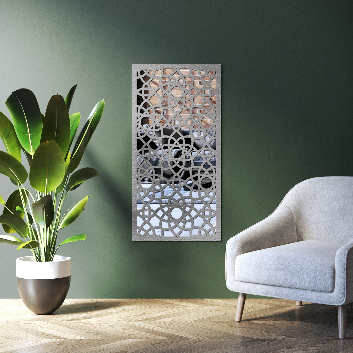 Ambar indoor decorative mirrored panel