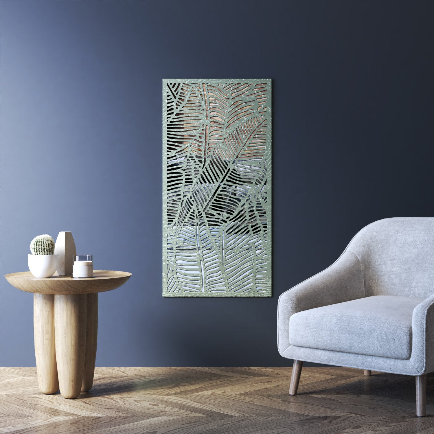 Feather Indoor Decorative mirrored Panel