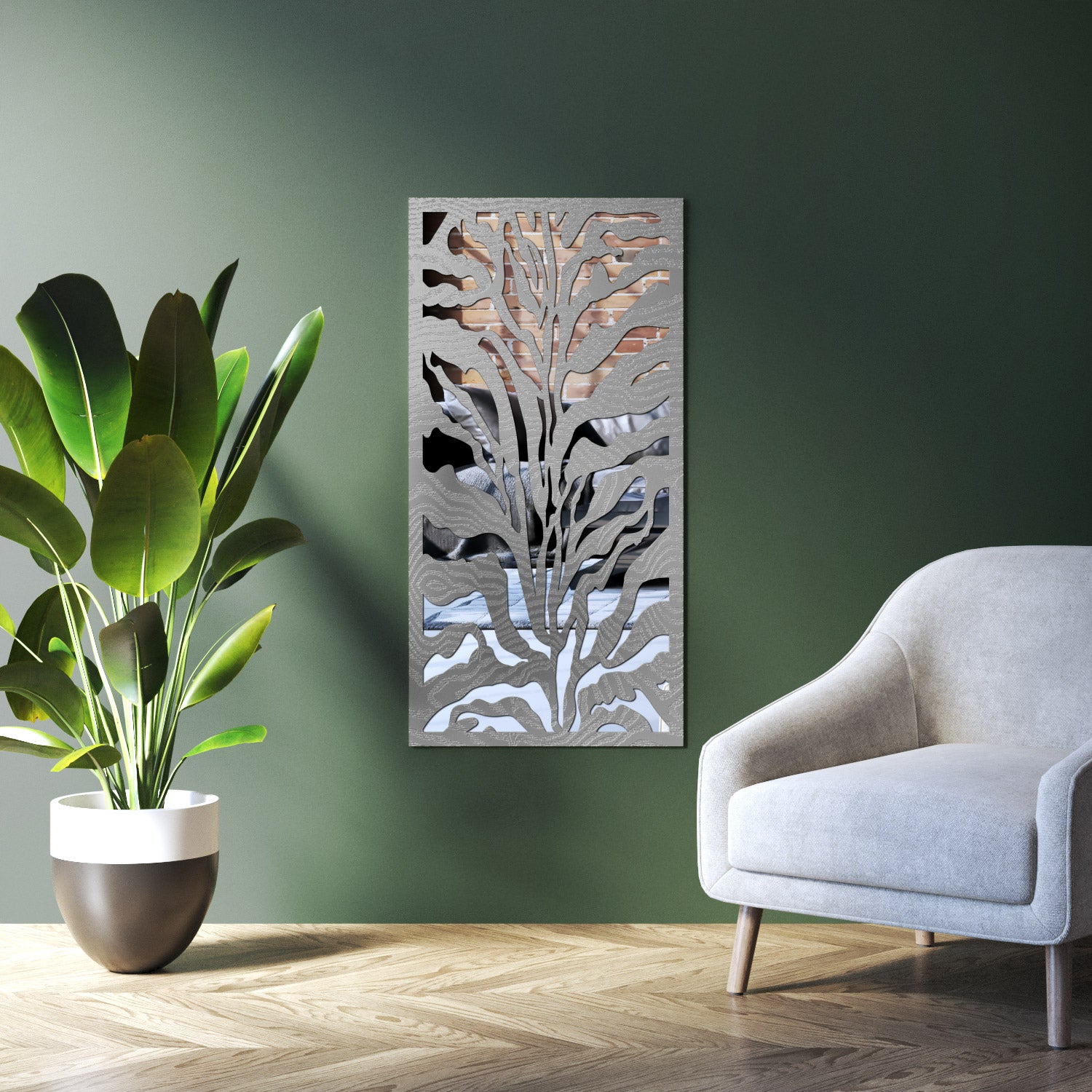 Malawi indoor decorative mirrored panel