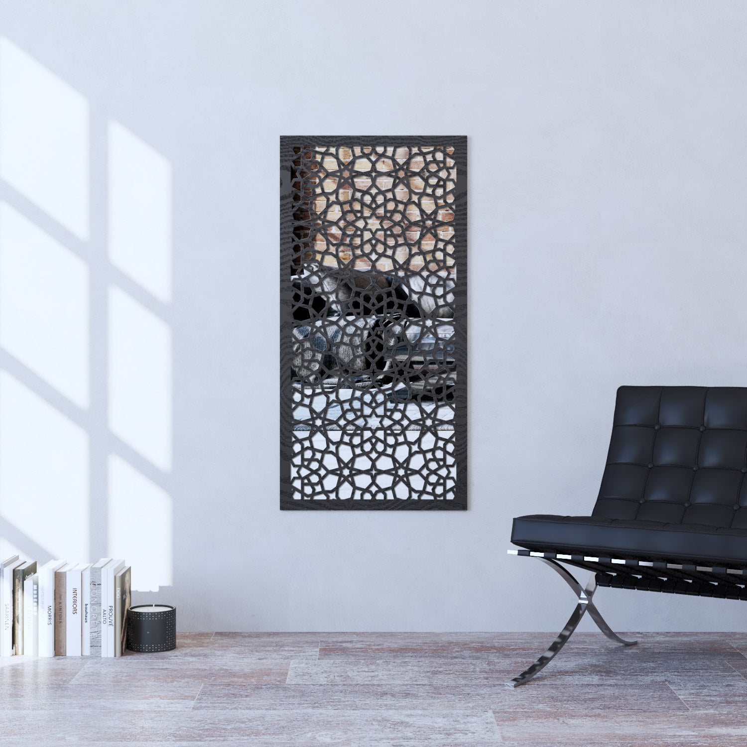 Nazira indoor decorative mirrored panel
