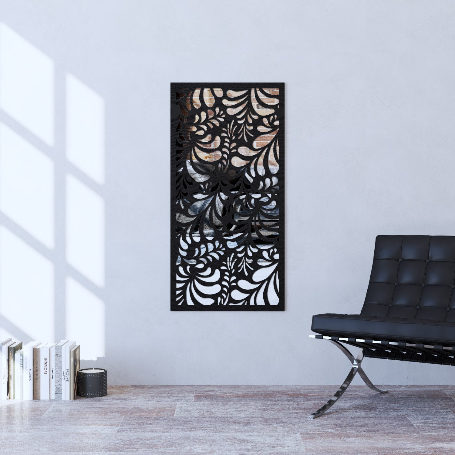 Petal indoor decorative mirrored panel