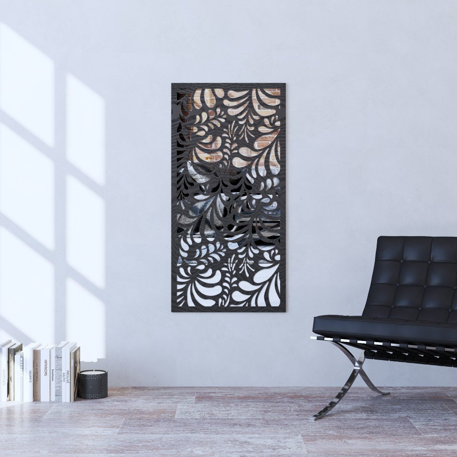 Petal indoor decorative mirrored panel