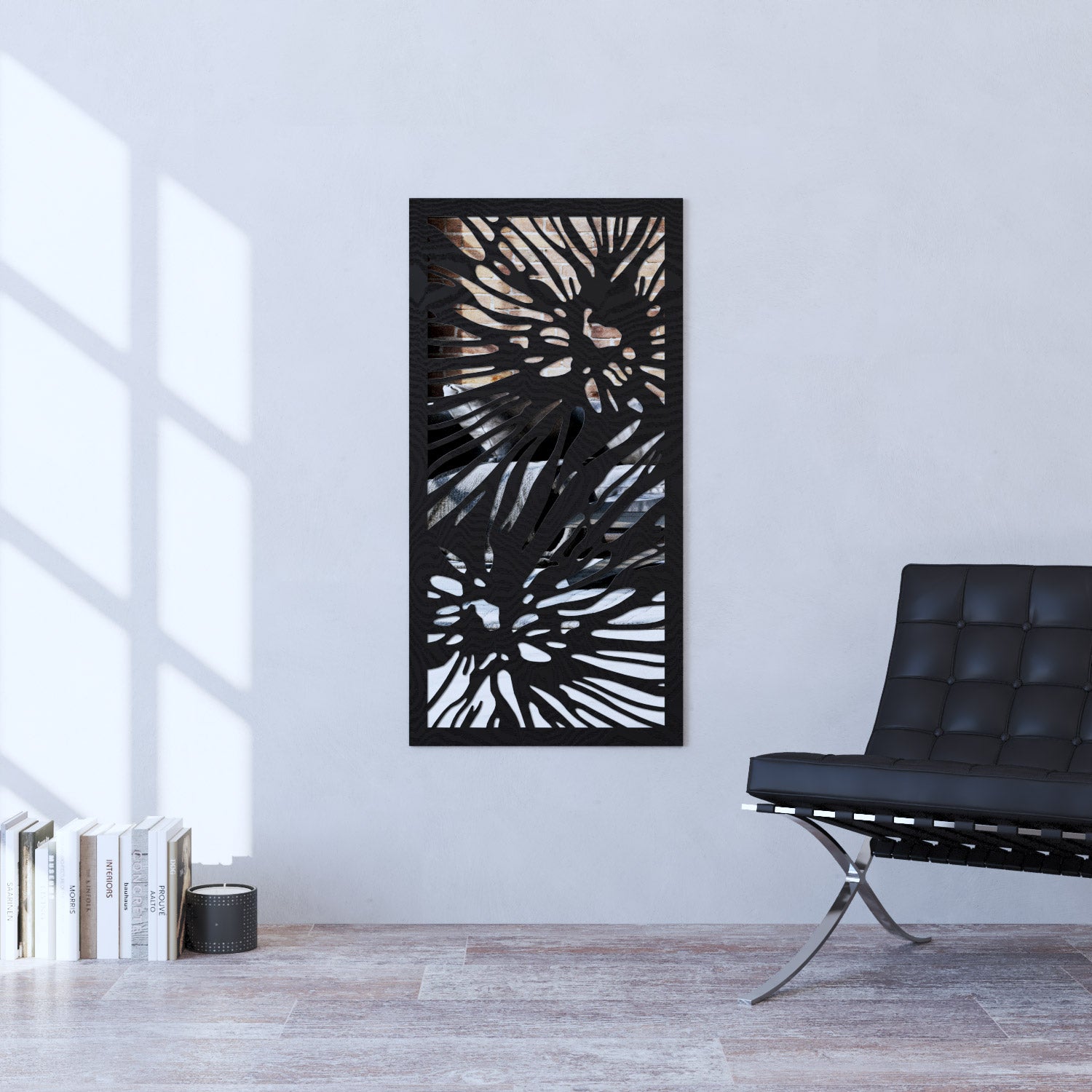 Poppy indoor decorative mirrored panel