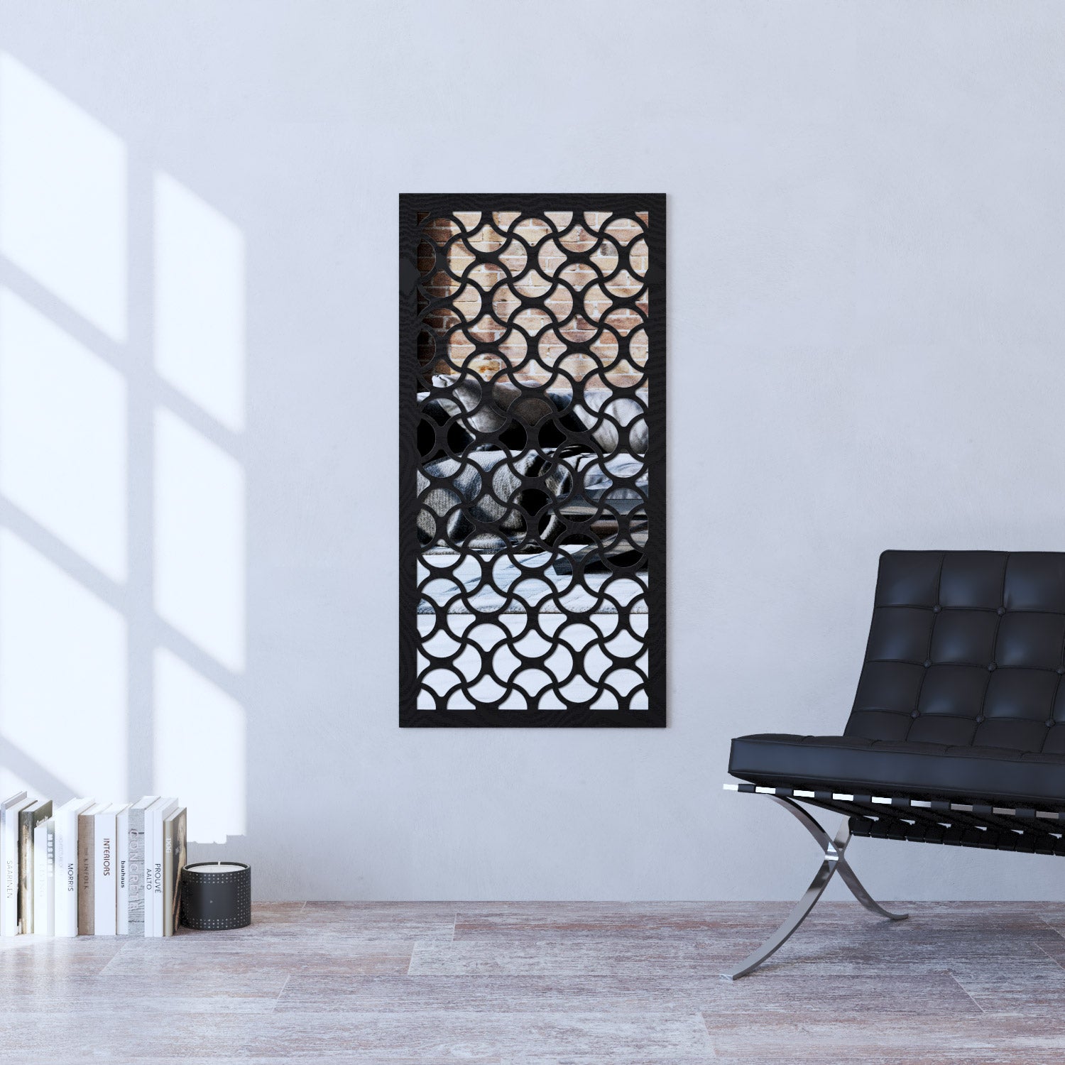 Vida indoor decorative mirrored panel