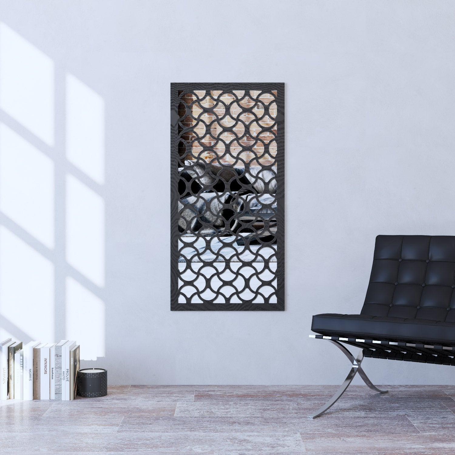 Vida indoor decorative mirrored panel