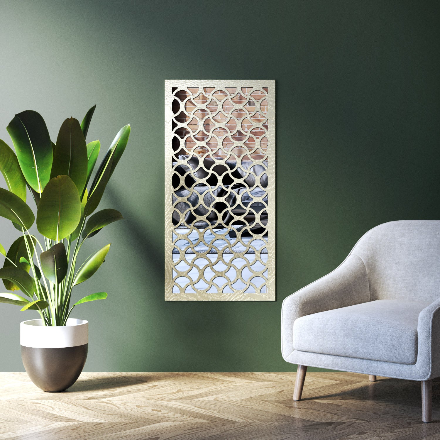 Vida indoor decorative mirrored panel