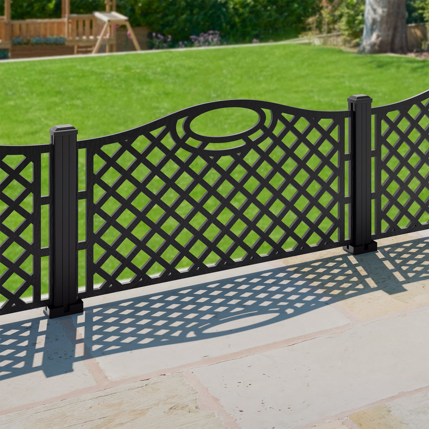 Oxford Decorative Fence - 120x60cm - with our composite posts