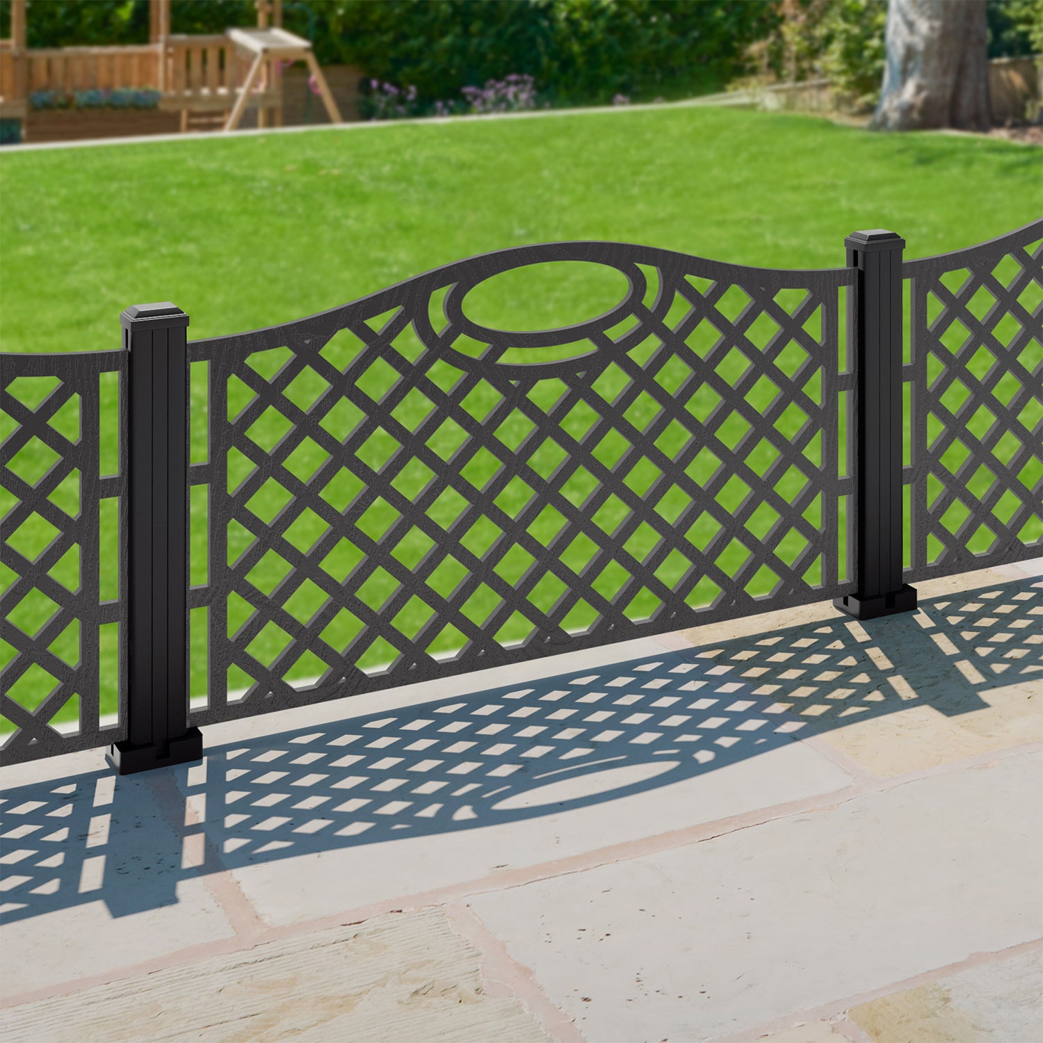 Oxford Decorative Fence - 120x60cm - with our composite posts