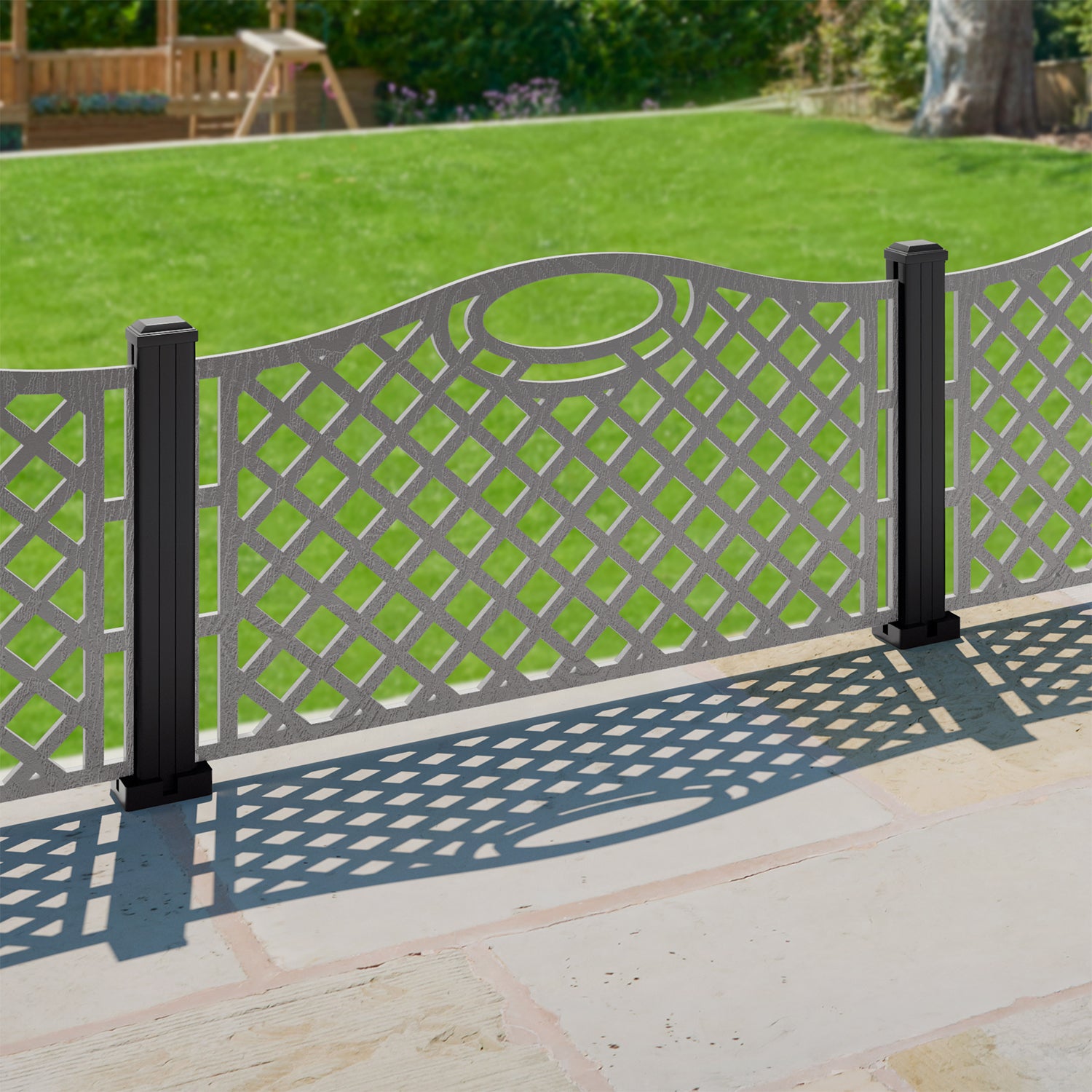Oxford Decorative Fence - 120x60cm - with our composite posts