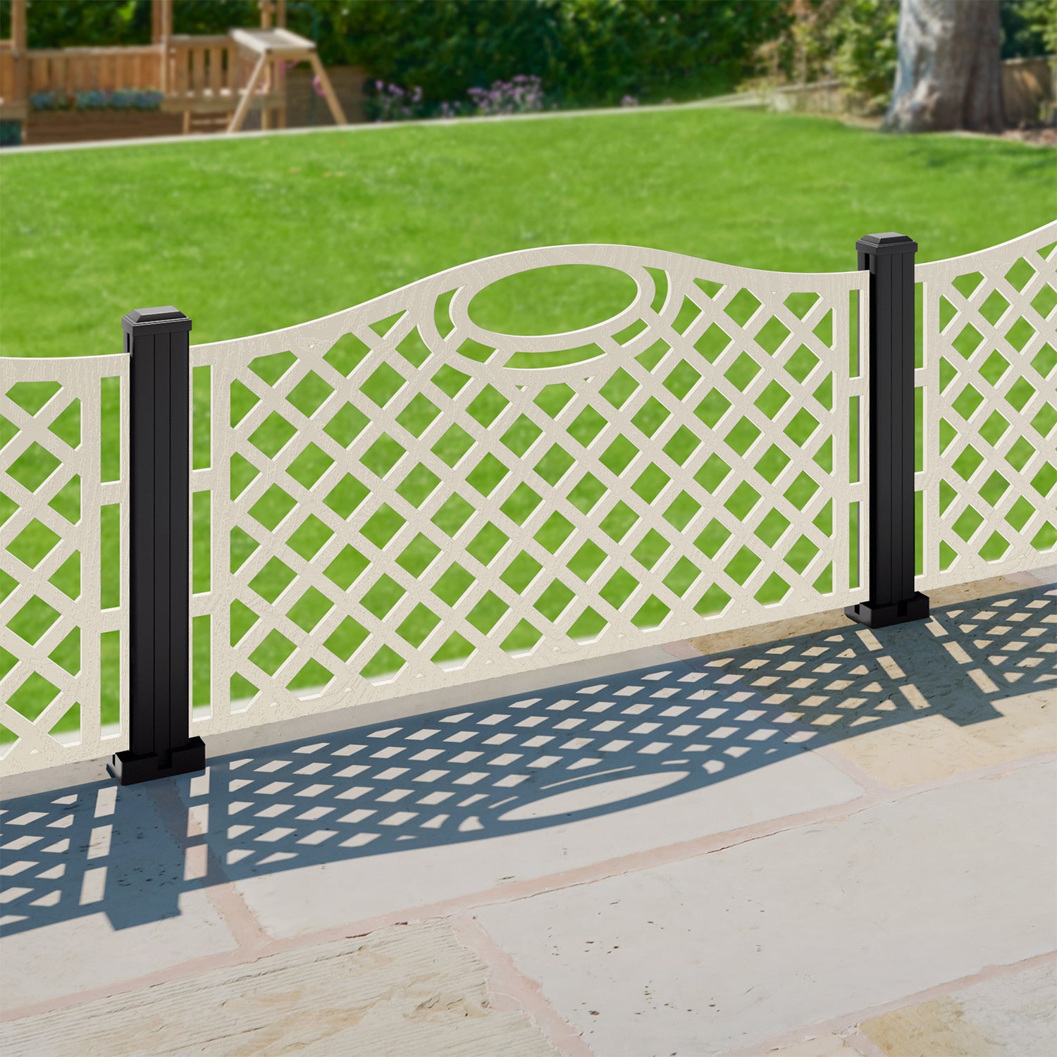 Oxford Decorative Fence - 120x60cm - with our aluminium posts