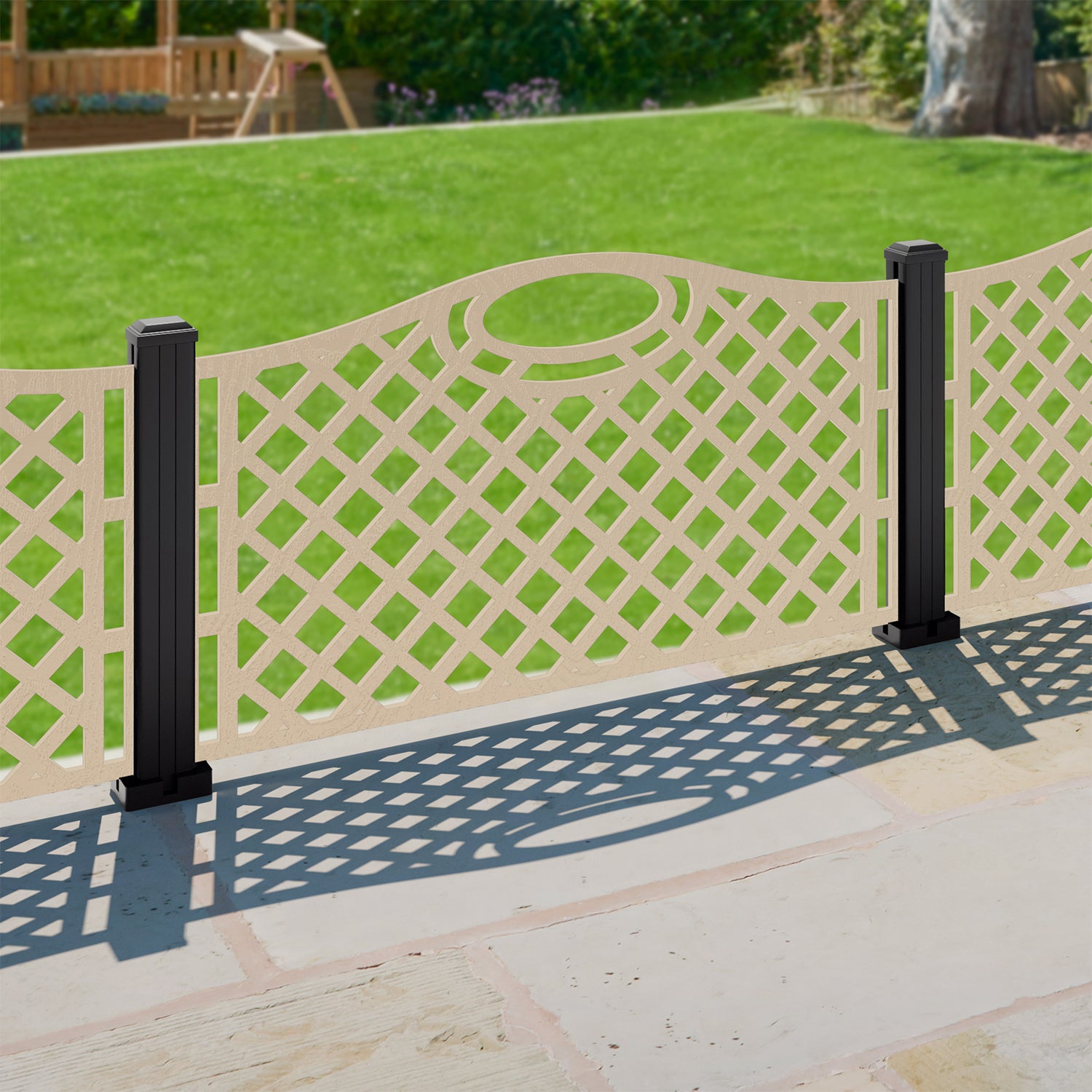 Oxford Decorative Fence - 120x60cm - with our composite posts