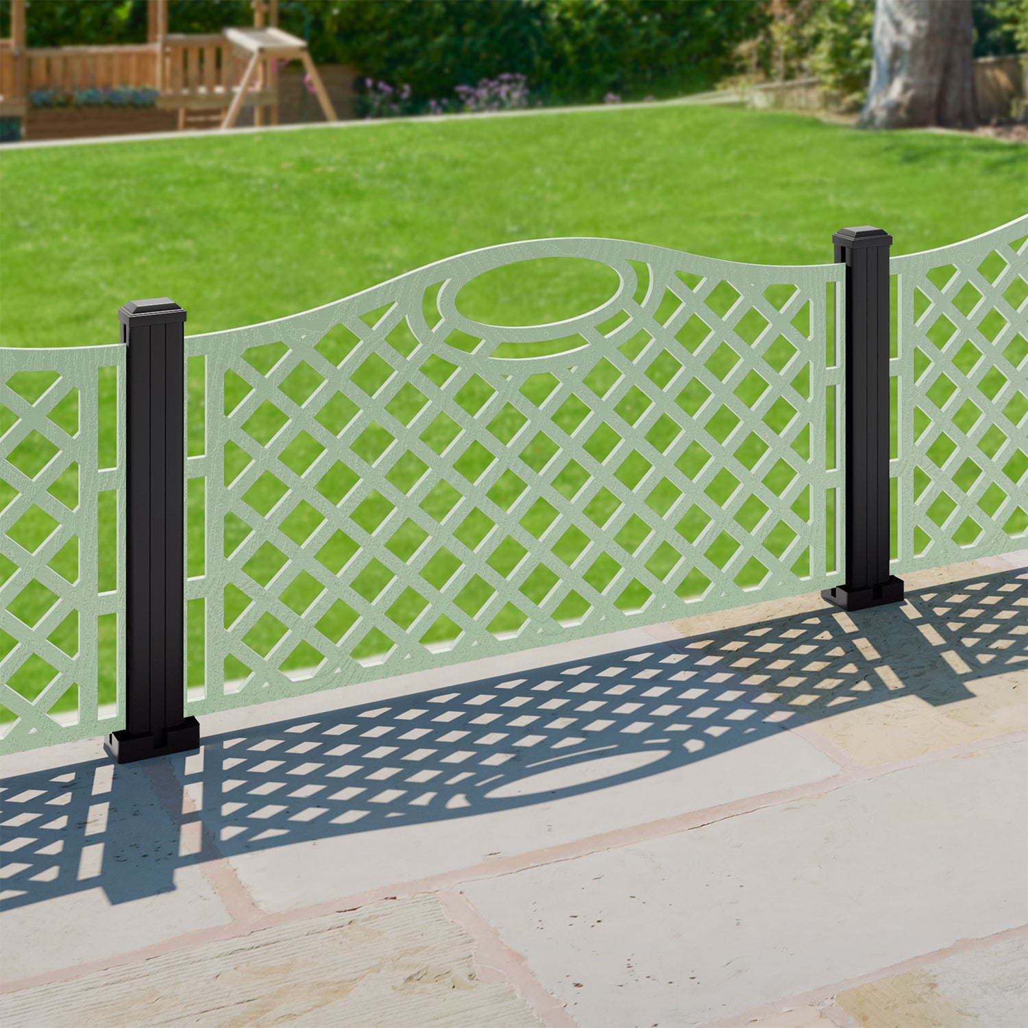 Oxford Decorative Fence - 120x60cm - with our composite posts